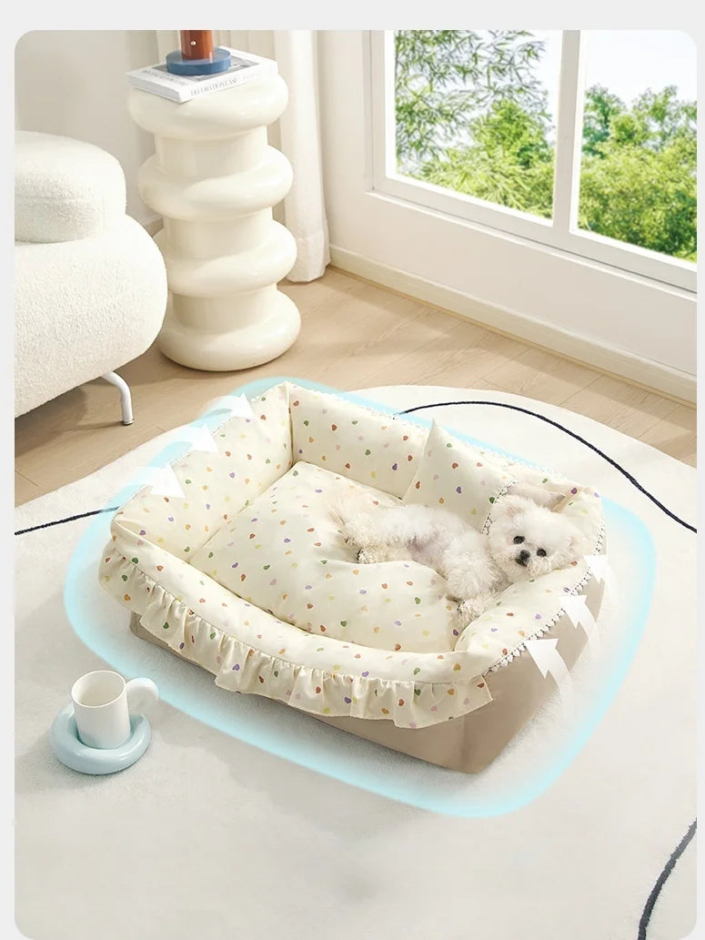 Mystery Paw Cozy Nest Dog Bed - Perfect Comfort for Your Small to Medium Pets!