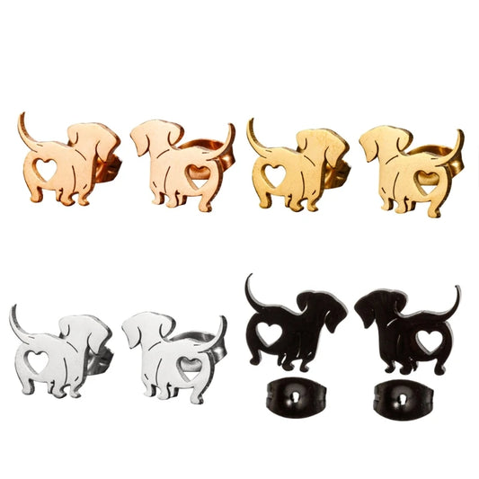 Dachshund Delight: Fashionable Dog Earrings