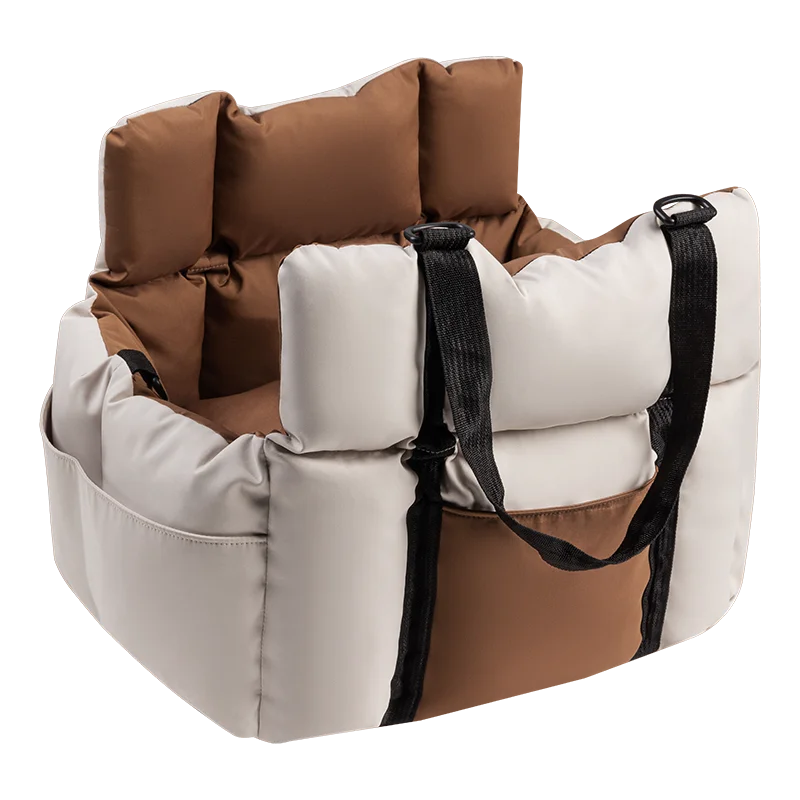 Mystery Paw 2-in-1 Cozy Booster Car Seat & Travel Bed for Small Pets