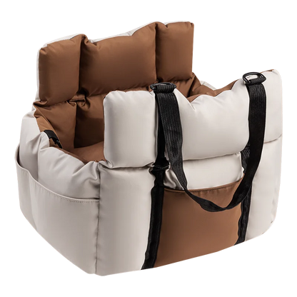 Mystery Paw 2-in-1 Cozy Booster Car Seat & Travel Bed for Small Pets