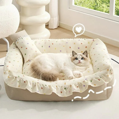 Mystery Paw Cozy Nest Dog Bed - Perfect Comfort for Your Small to Medium Pets!