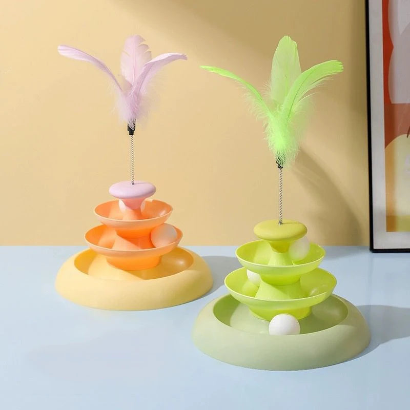 Mystery Paw Cat Turntable Teaser & Tunnel Toy