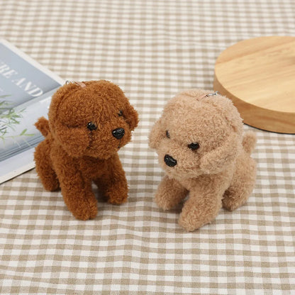 Adorable Teddy Dog Plush Keychain - Perfect for Backpacks & Gifts