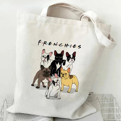 French Bulldog Fashion Canvas Tote - Cute & Versatile