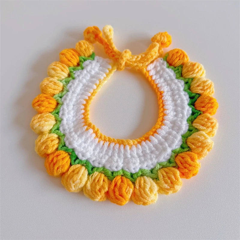 Cozy Wool Pet Necklaces & Collars for Cats and Small Dogs