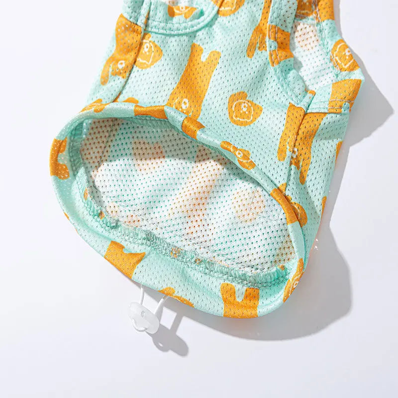 Mystery Paw Summer Dog Vest and Hat Set