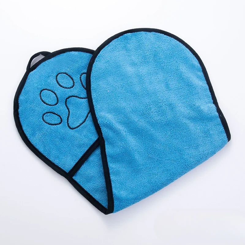 Quick-Dry Dog Bath Robe Towel - Soft & Absorbent Pet Cleaning Essential