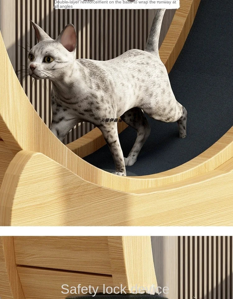 Eco-Friendly Cat Running Wheel - The Ultimate Exercise Equipment for Happy Cats