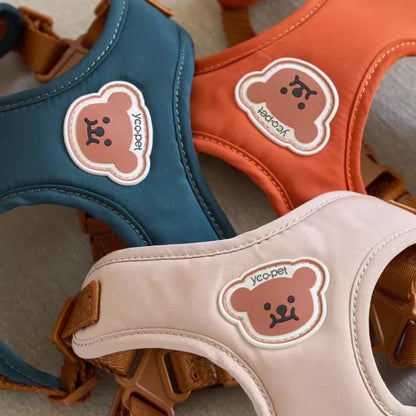 Kawaii Bear Harness & Leash Set for Cats & Small Dogs