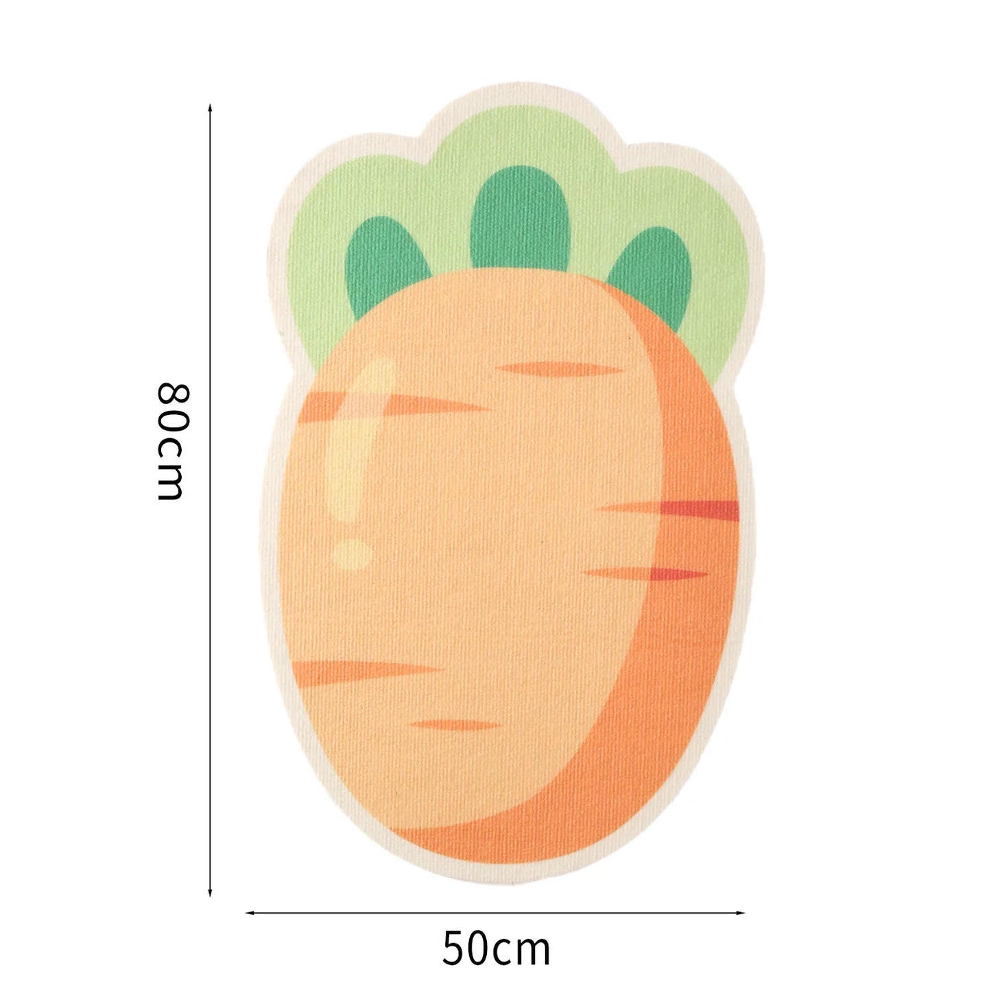 Mystery Paw Vertical Wall Sticker Cat Scratch Board - Cartoon Christmas Tree Carrot Design