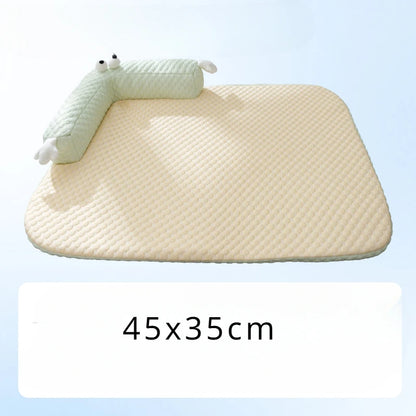 Mystery Paw Orthopedic Plush Dog Bed for Cozy Sleep