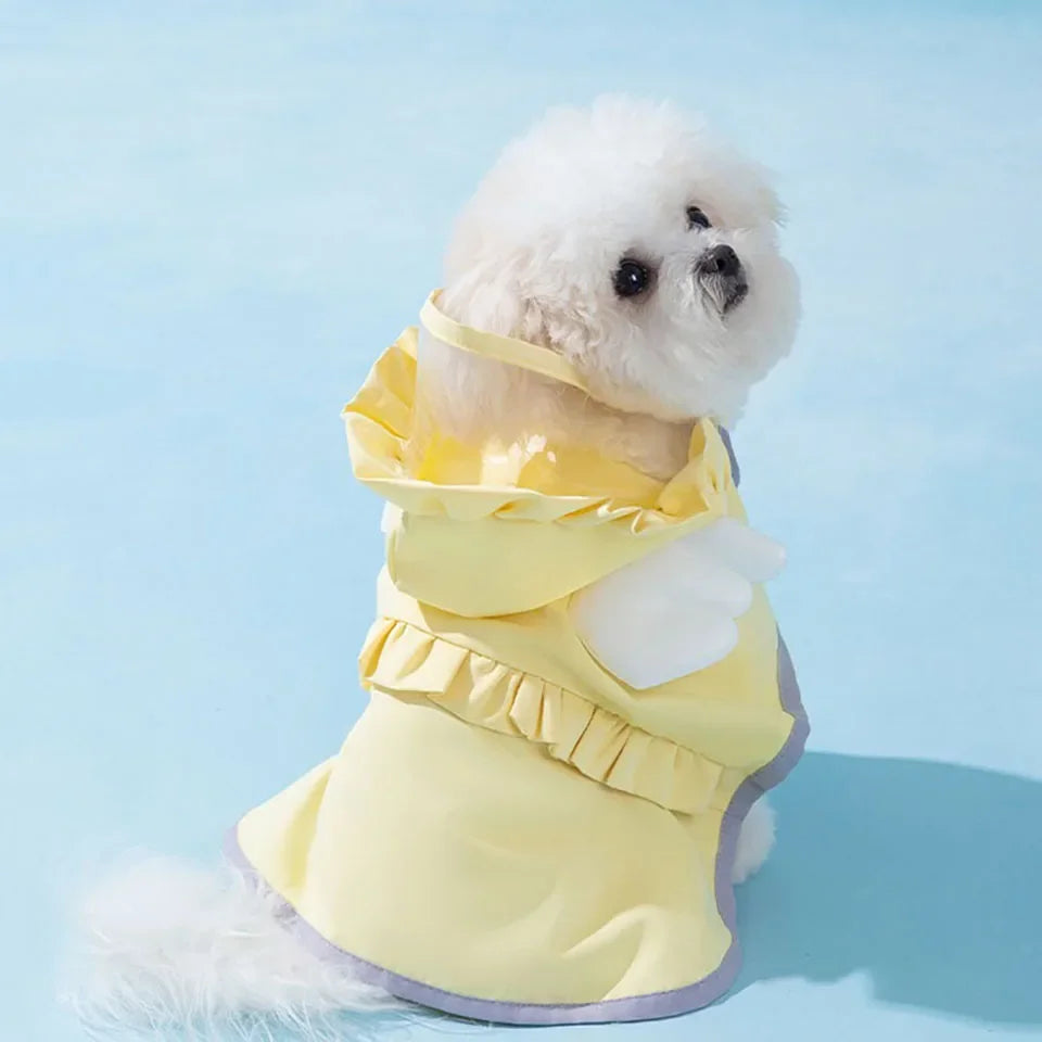 Angel Raincoat for Small Dogs - Waterproof & Stylish