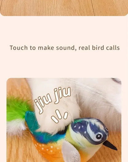 Mystery Paw Bird Chirping Toy for Cats & Dogs - Interactive Fun with Catnip