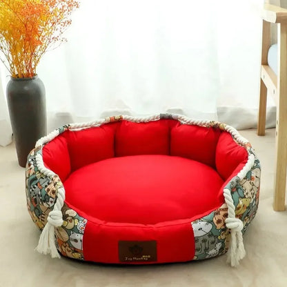 Mystery Paw's Cozy Kitten & Puppy Bed - Breathable Comfort