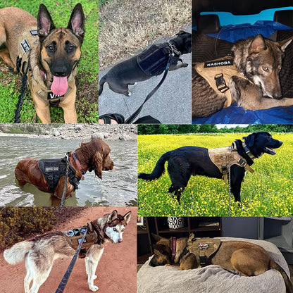 PETRAVEL Adjustable Military Grade Vest Dog Harness