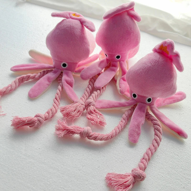 Mystery Paw Octopus Plush Squeaky Toy – Ultimate Interactive Chew & Tug Toy for Dogs & Cats