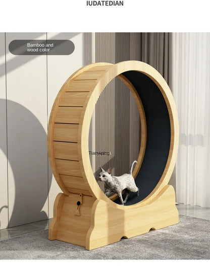 Eco-Friendly Cat Running Wheel - The Ultimate Exercise Equipment for Happy Cats