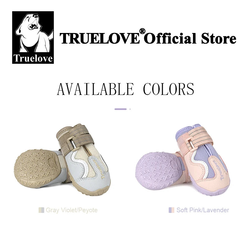 Truelove Breathable Dog Boots - Soft & Protective Outdoor Shoes