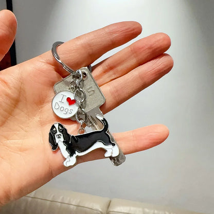 Charming Basset Hound Key Ring - Perfect for Dog Lovers