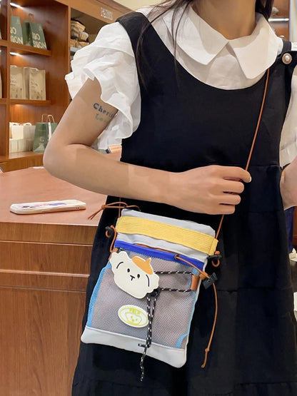 Mystery Paw's Cute Cartoon Messenger Bag for Pet Lovers