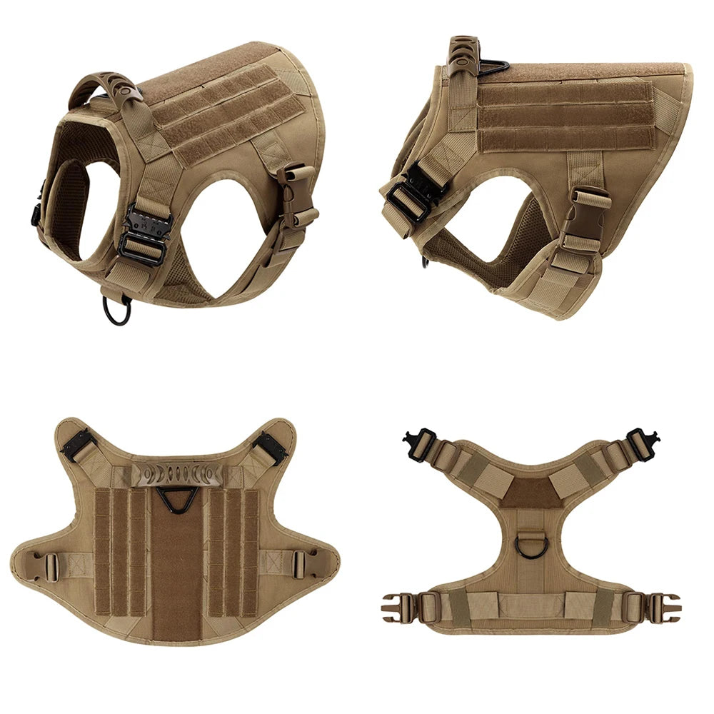 PETRAVEL Adjustable Military Grade Vest Dog Harness