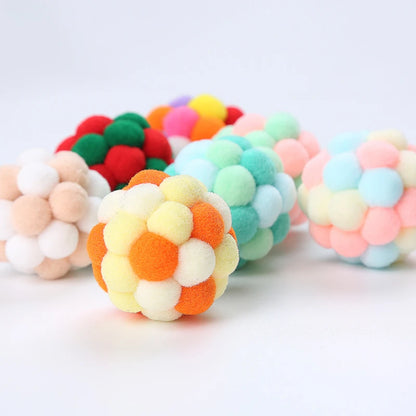 Mystery Paw Colorful Handmade Bell Ball - Interactive Cat Toy