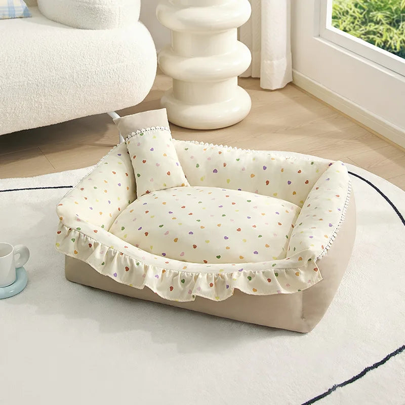 Mystery Paw Cozy Nest Dog Bed - Perfect Comfort for Your Small to Medium Pets!