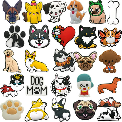 Charming Dog Shoe Charms for Labrador, Shepherd, and More!