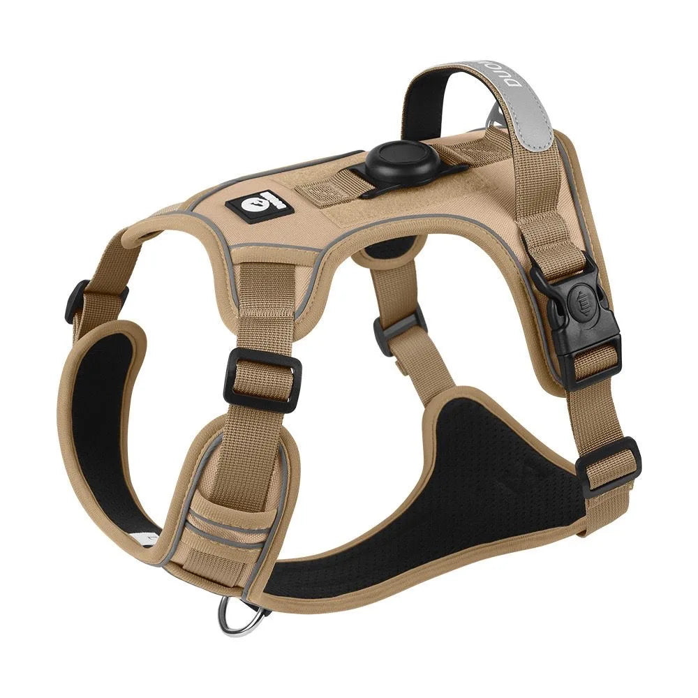 No Pull Adjustable Reflective Dog Harness with Airtag Holder - Mystery Paw
