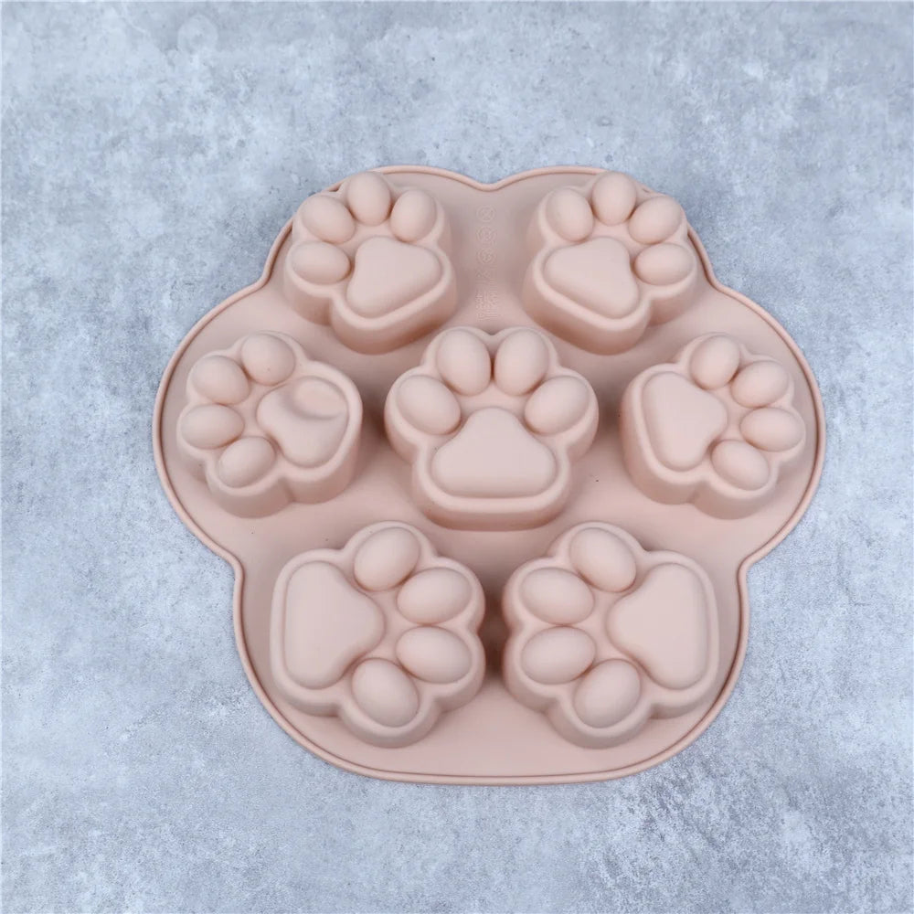 Mystery Paw Paw Print Silicone Mold for Pet Treats