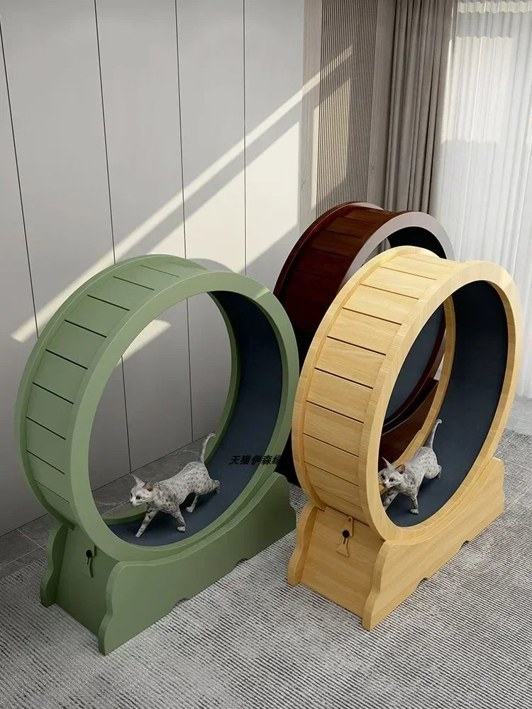Eco-Friendly Cat Running Wheel - The Ultimate Exercise Equipment for Happy Cats