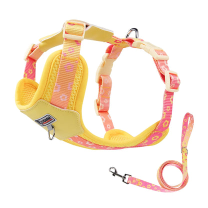 Mystery Paw Kawaii Summer Cooling Dog Harness & Leash Set