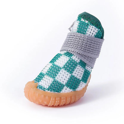 Paw-some Summer Dog Shoes: Breathable Anti-Slip Booties
