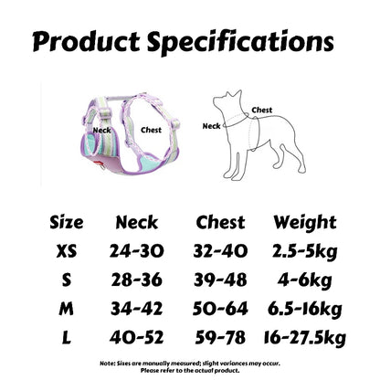 Mystery Paw No-Pull Adjustable Dog Harness - Reflective & Comfortable for All Breeds