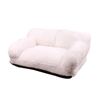 Mystery Paw Plush Pet Bed - Cozy Couch for Cats & Dogs