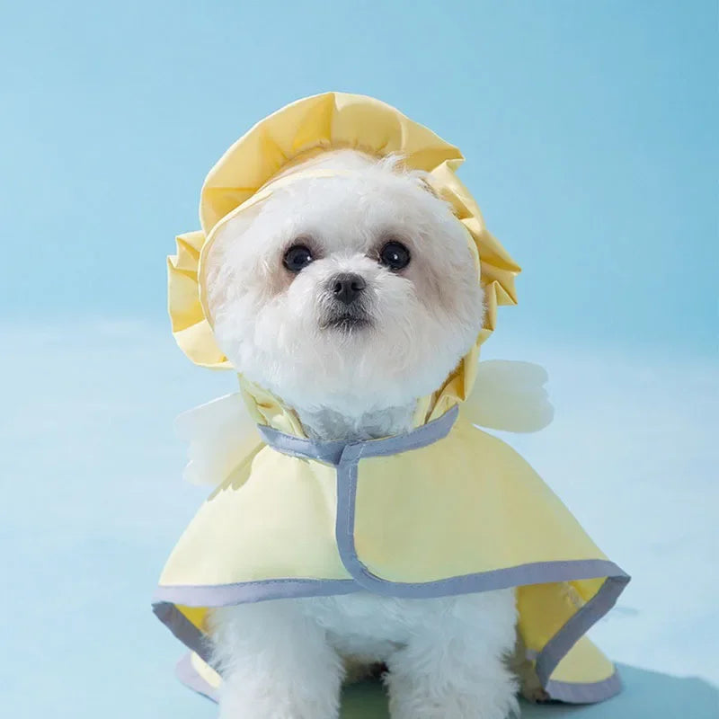 Angel Raincoat for Small Dogs - Waterproof & Stylish