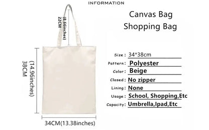 2Pcs Embroidered Dog Lover's Canvas Tote Bag for Travel & Shopping