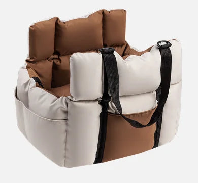 Mystery Paw 2-in-1 Cozy Booster Car Seat & Travel Bed for Small Pets