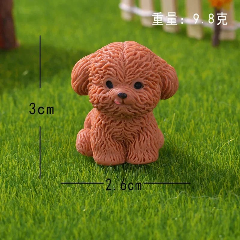 3D Cute Puppy Shoe Charms: Brown Teddy Dog Buckles for Sandals & Clogs