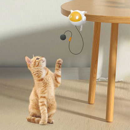 Mystery Paw Clip-On Electric Cat Toy with Replaceable Hair Ball