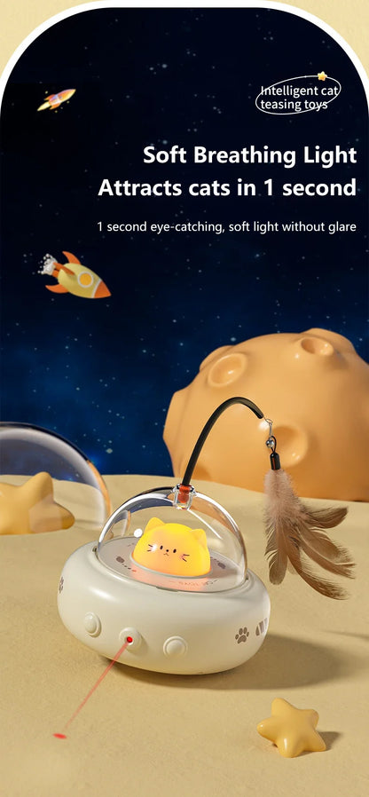 Mystery Paw Electric Feather Teaser – The Ultimate Interactive Toy for Cats
