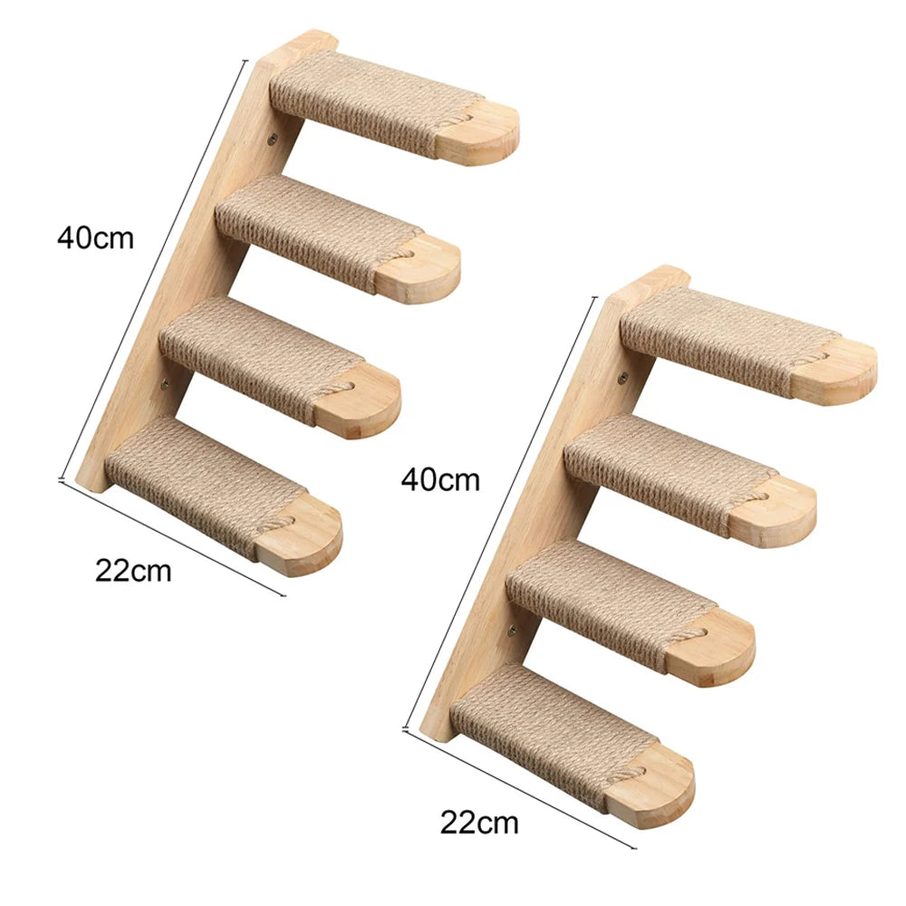 Mystery Paw Wall-Mounted Cat Playground: Climb, Scratch, Lounge!