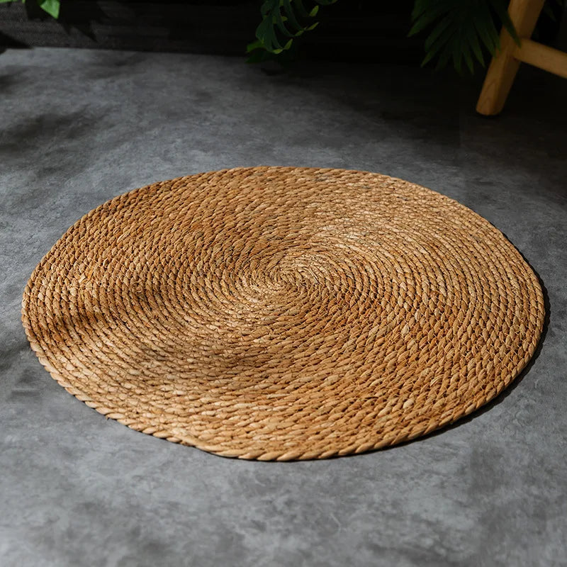 Mystery Paw Natural Rattan Cat Scratcher Mat - Elegant Floor & Furniture Protector