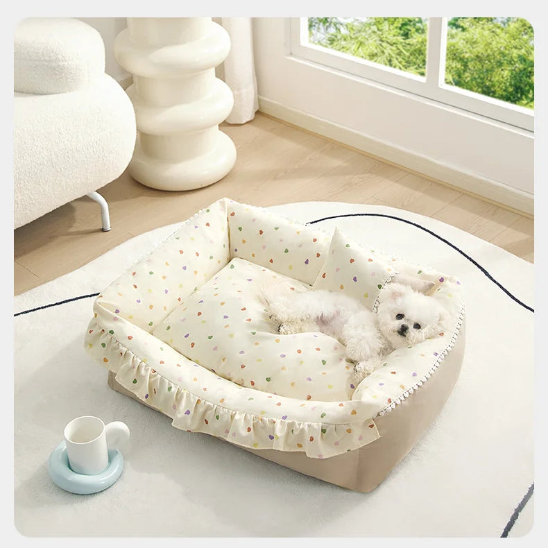 Mystery Paw Cozy Nest Dog Bed - Perfect Comfort for Your Small to Medium Pets!