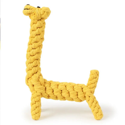 Mystery Paw Giraffe Rope Chew Toy for Dogs: Fun, Durable, and Dental-Friendly