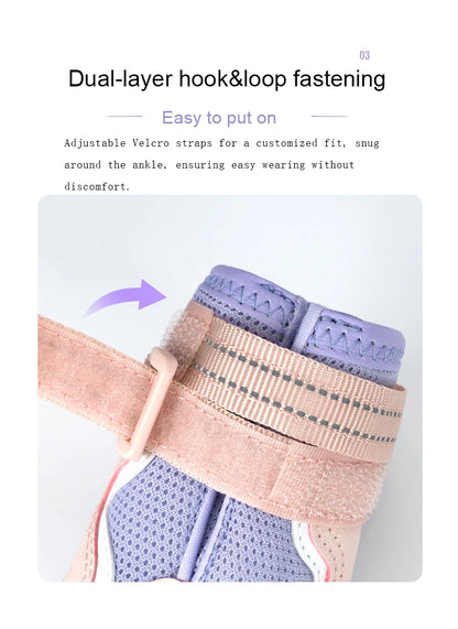 Truelove Breathable Dog Boots - Soft & Protective Outdoor Shoes