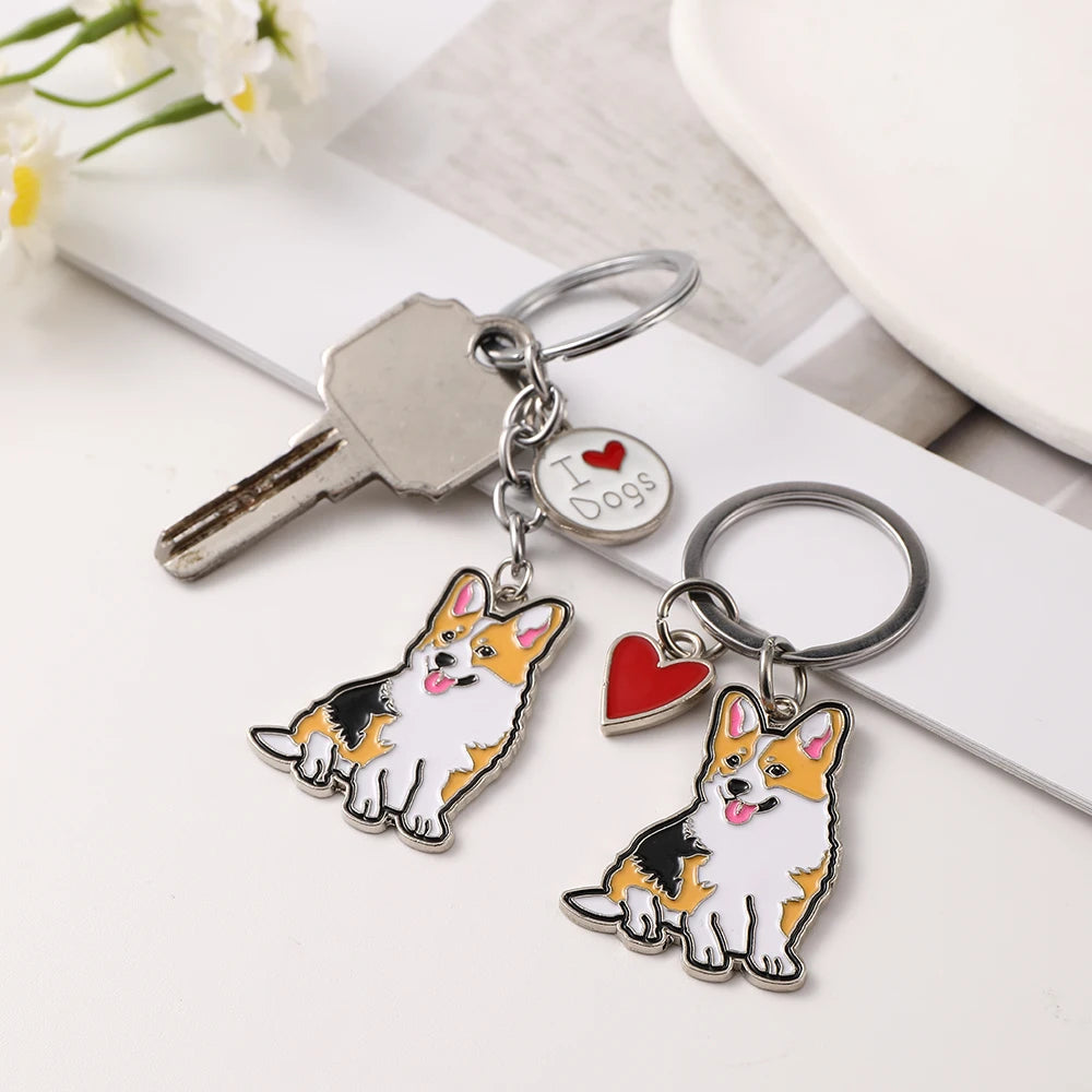 Charming Dachshund & Bulldog Dog Keychains - Perfect Pet Lover Gifts