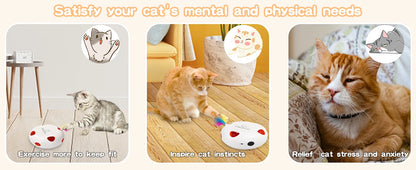 Mystery Paw Electric Interactive Feather Cat Toy - Endless Fun for Indoor Cats