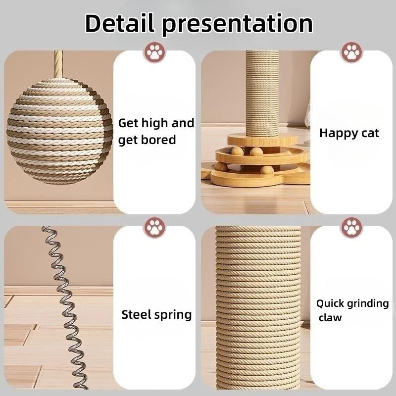 Mystery Paw Cat Turntable with Scratching Board & Toys