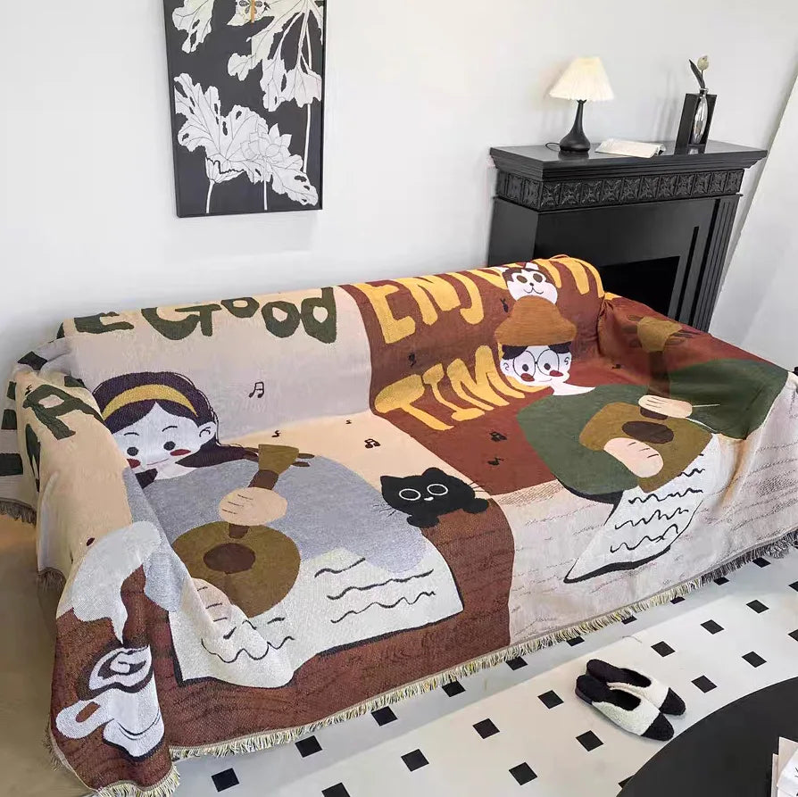 Mystery Paw All-Season Sofa Cover Blanket
